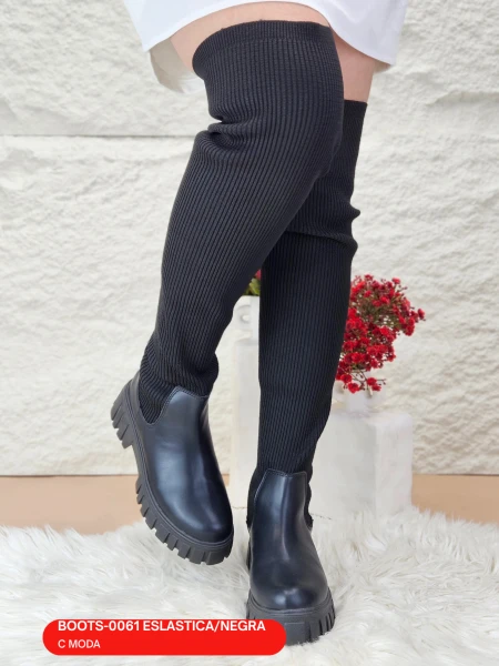 BOOTS-0061 ESLASTICA/NEGRA