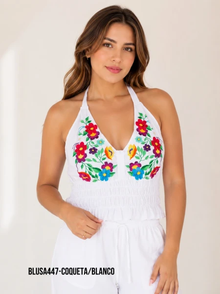 BLUSA447-COQUETA/BLANCO
