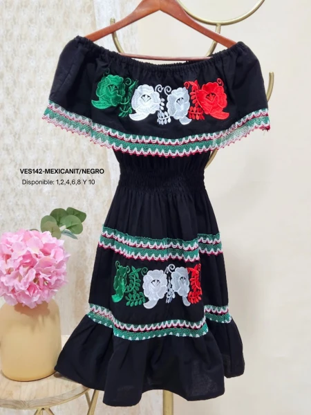 VES142-MEXICANIT/NEGRO