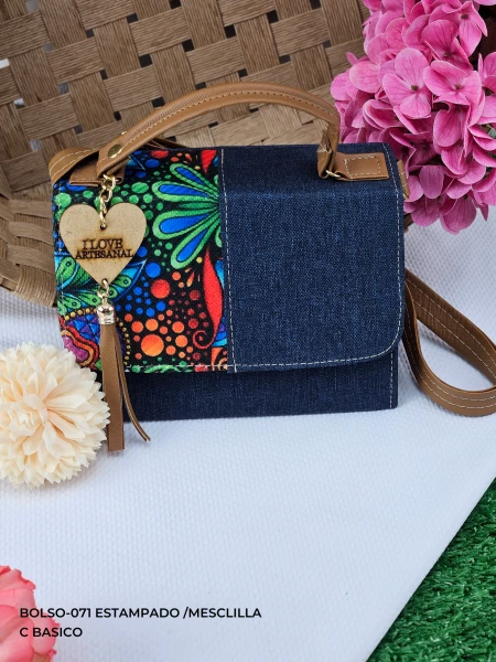 BOLSO-071 ESTAMPADO /MESCLILLA