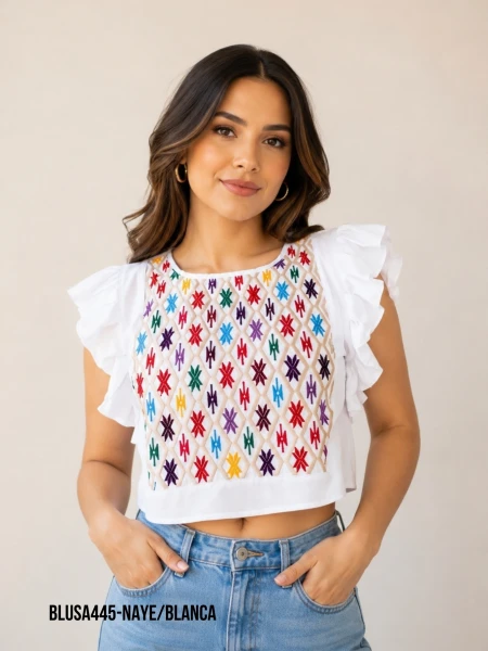 BLUSA445-NAYE/BLANCA