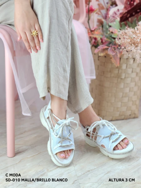 SD-010 MALLA/BRILLO BLANCO