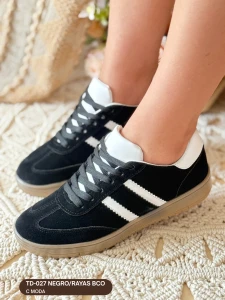 TD-027 NEGRO/RAYAS BCO