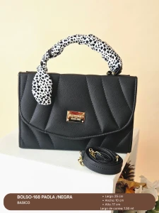 BOLSO-168 PAOLA /NEGRA