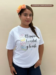 PLAYERA304-CAMINOaJES/BLANCA