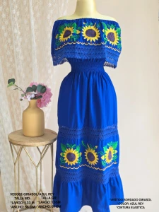 VES062-GIRASOL/AZUL REY