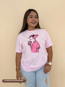 PLAYERA340-PANTERA/ROSA
