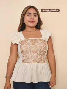 BLUSA292-LISSA/BEIGE